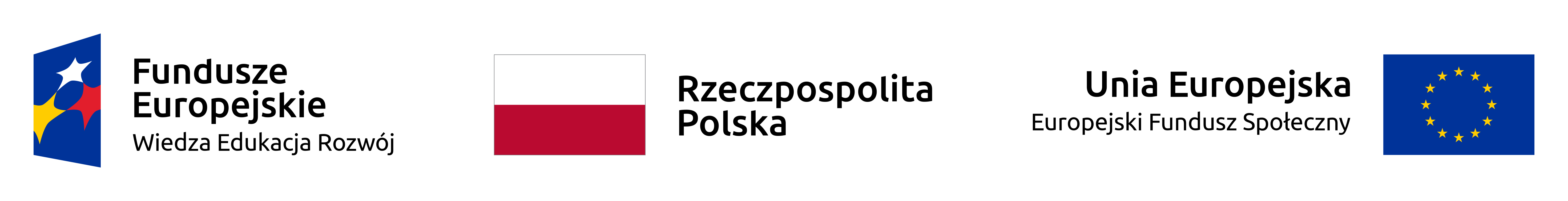 Logo Funduszy Europejskich, Flaga Rzeczpospolita Polska, Unia Europejska Flaga napis Europejski Fundusz Społeczny